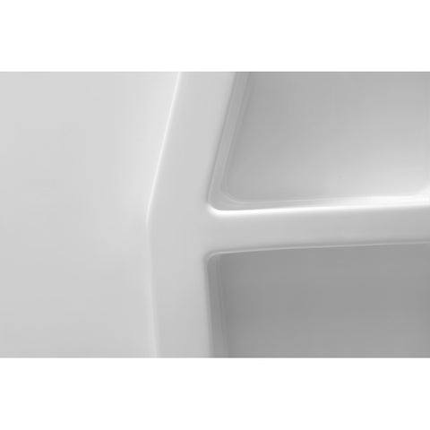 ANZZI Rose 60 in. x 36 in. x 74 in. 3-piece DIY Friendly Alcove Shower Surround in White