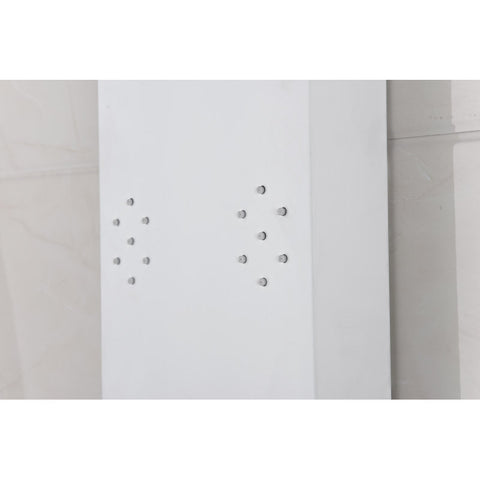 ANZZI Lyric 64 in. 6-Jetted Full Body Shower Panel with Heavy Rain Shower and Spray Wand in White