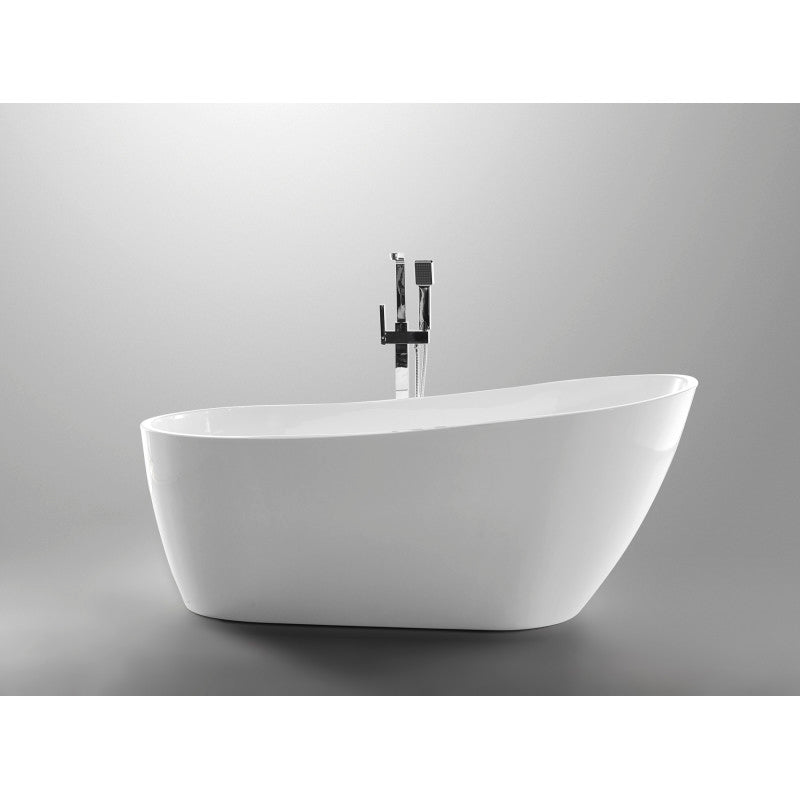 FT-AZ093 - ANZZI Trend Series 5.58 ft. Freestanding Bathtub in White