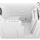 ANZZI Coupe Premier 53 - 60 in x 28 in. Right Drain Air and Whirlpool Jetted Walk-in Tub in White