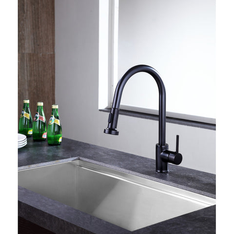 KF-AZ213ORB - ANZZI Somba Single-Handle Pull-Out Sprayer Kitchen Faucet in Oil Rubbed Bronze