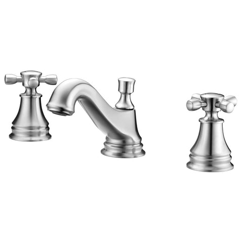 Melody Series 8 in. Widespread 2-Handle Mid-Arc Bathroom Faucet in Brushed Nickel
