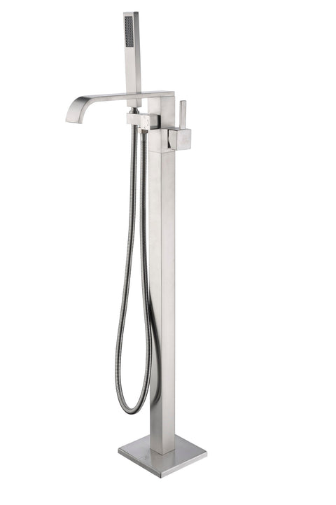 Angel 2-Handle Claw Foot Tub Faucet with Hand Shower in Polished Chrome
