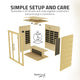 Maldives 2-Person Indoor Hemlock Wooden Low EMF Carbon FAR Infrared Home Sauna Room with LED Touch Control Panel