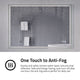 ANZZI 27-in. x 39-in. LED Front/Back Lighting Bathroom Mirror with Defogger