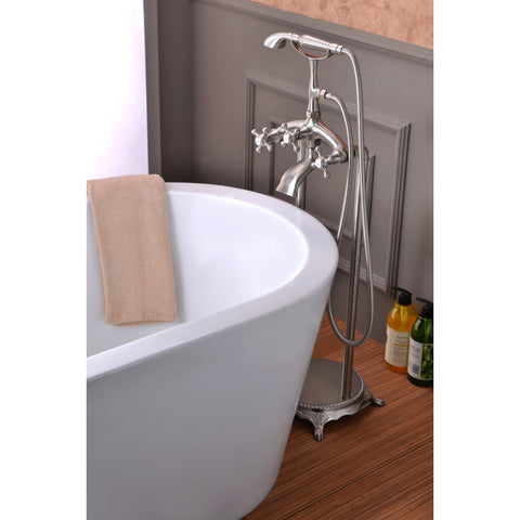 Tugela 3-Handle Claw Foot Tub Faucet with Hand Shower