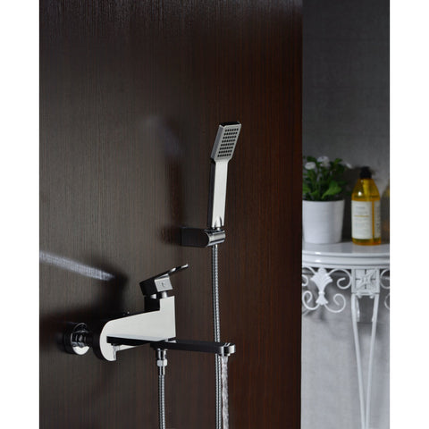 ANZZI Echo Series 1-Handle 1-Spray Tub and Shower Faucet in Polished Chrome