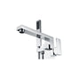 Khone 2-Handle Claw Foot Tub Faucet with Hand Shower