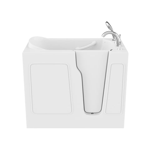 ANZZI 26 in. x 46 in. Right Drain Quick Fill Walk-In Soaking Tub in White