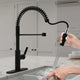 Ola Hands Free Touchless 1-Handle Pull-Down Sprayer Kitchen Faucet with Motion Sense and Fan Sprayer