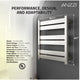 ANZZI Starling 6-Bar Stainless Steel Wall Mounted Electric Towel Warmer Rack