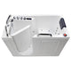 ANZZI 27 in. x 53 in. Left Drain Walk-In Whirlpool and Air Tub with Total Spa Suite in White