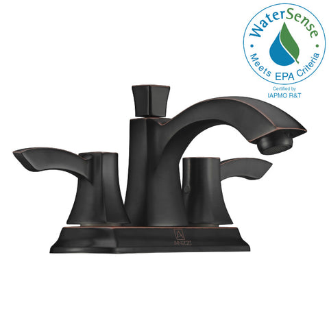L-AZ014ORB - ANZZI Vista Series 4 in. Centerset 2-Handle Mid-Arc Bathroom Faucet in Oil Rubbed Bronze