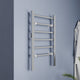 Naple Series 6-Bar Aluminum Wall Mounted/Free Standing Electric Towel Warmer Rack with Leg Attachment in Matte Finish