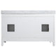 ANZZI Chateau 60 in. W x 22 in. D Bathroom Vanity in White with Carrara White Marble Top