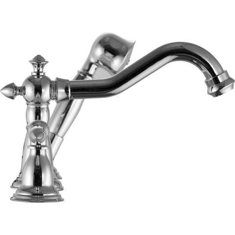 ANZZI Patriarch 2-Handle Deck-Mount Roman Tub Faucet with Handheld Sprayer