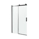 ANZZI Series 60 in. x 76 in. Frameless Sliding Shower Door with Handle in Matte Black