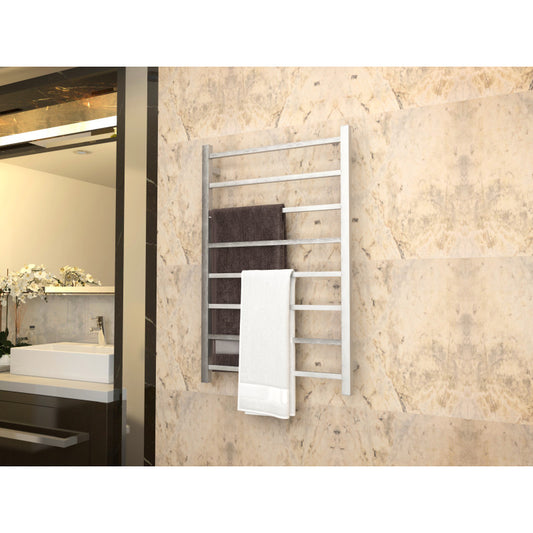 TW-AZ026BN - ANZZI Bell 8-Bar Electric Towel Warmer in Brushed Nickel