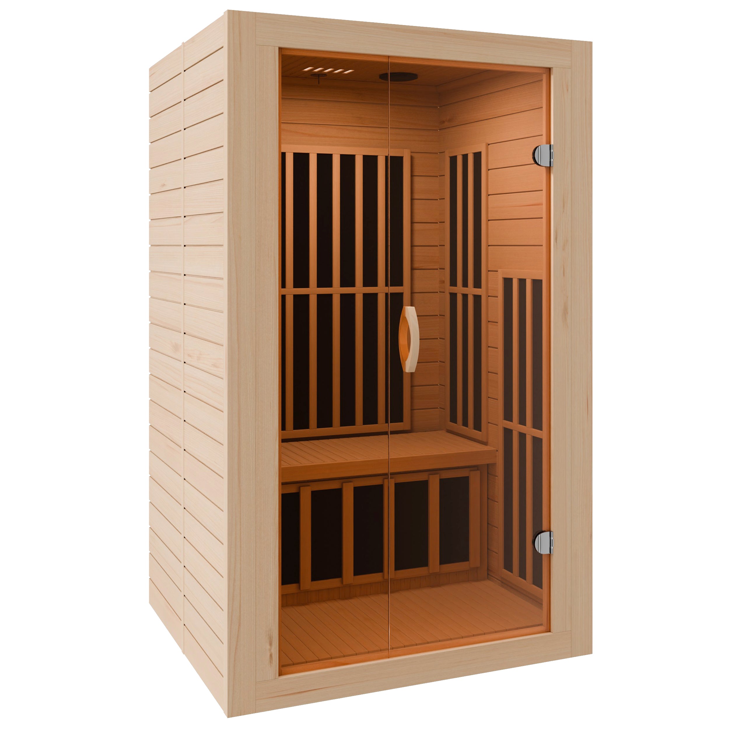 SC-SS0014-GS - SaunaSpa Viti 2- Person Indoor Hemlock Wooden