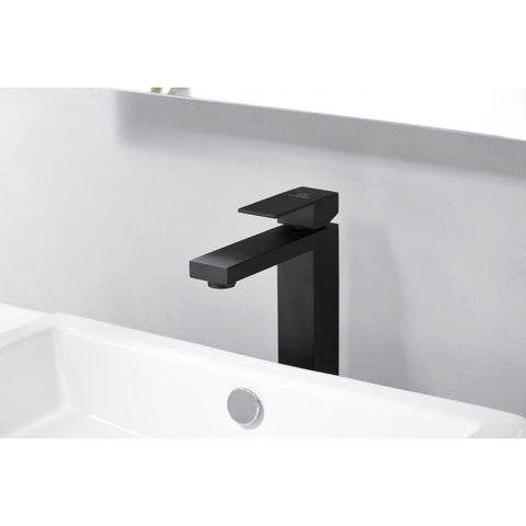 L-AZ096MB - ANZZI Enti Series Single Hole Single-Handle Vessel Bathroom Faucet in Matte Black