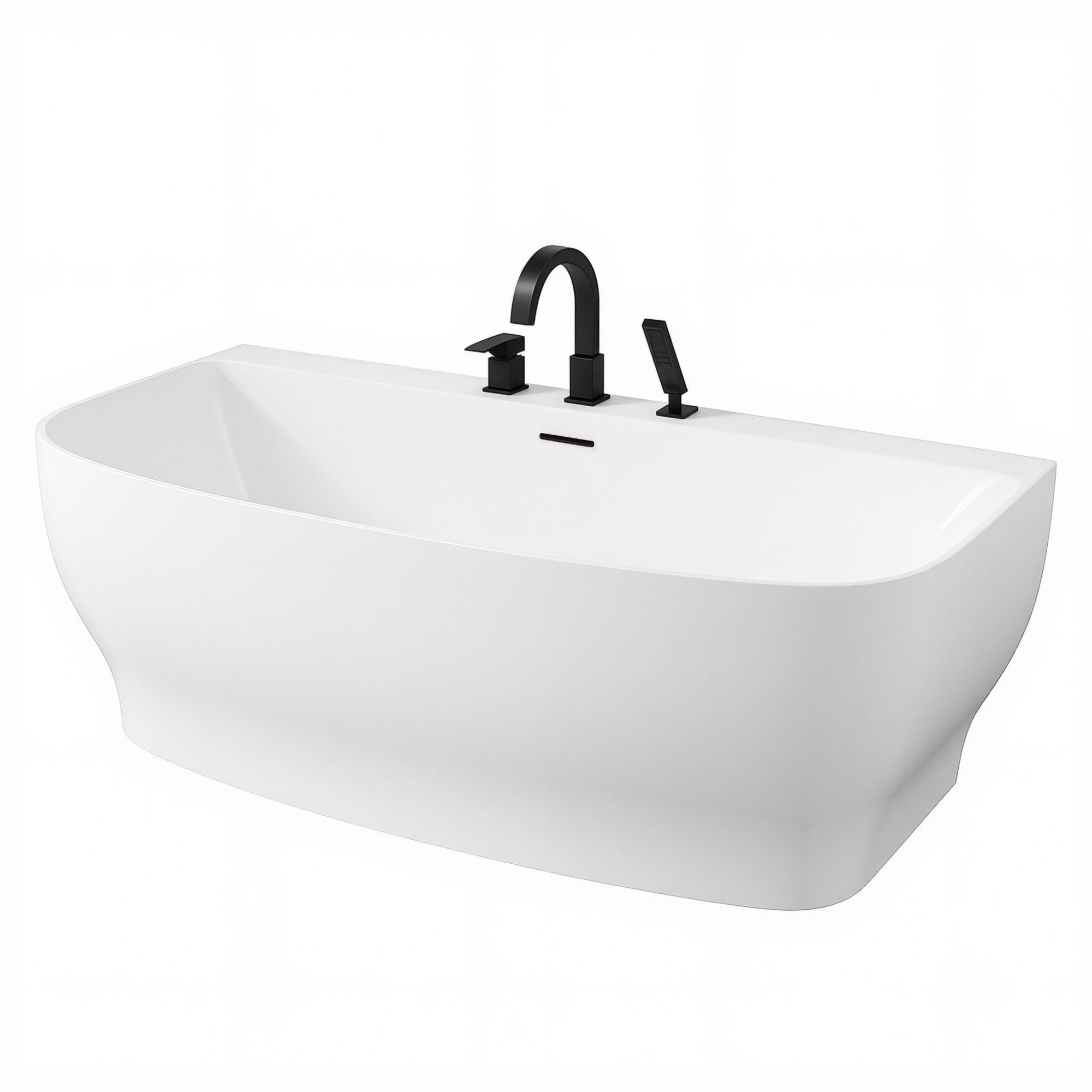 FT-AZ112-473-PRX - ANZZI Bank Series 65 in. x 31 in. Flat Bottom