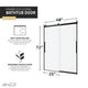 ANZZI Stellar Series 48 in. x 76 in. Frameless Sliding Shower Door with Handle