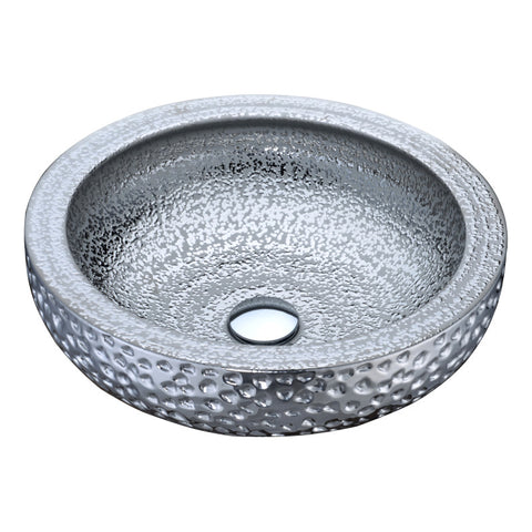 LS-AZ180 - ANZZI Regalia Series Vessel Sink in Speckled Silver