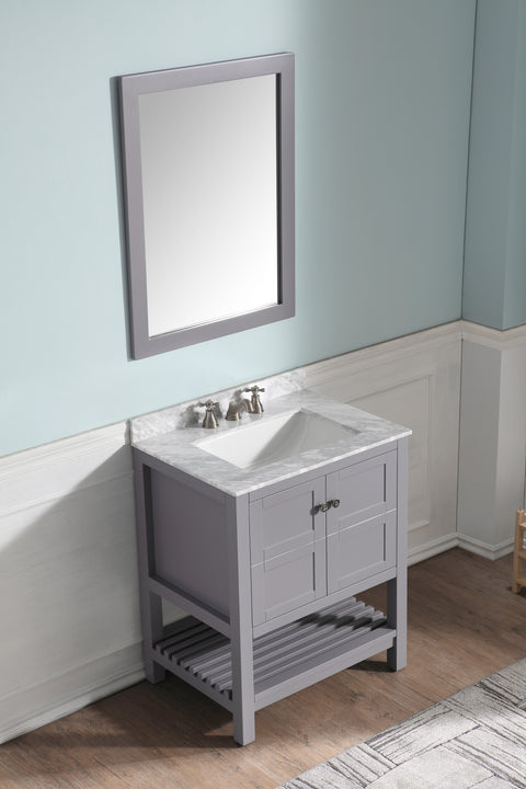 Montaigne 30 in. W x 35 in. H Bathroom Bath Vanity Set in Rich Gray