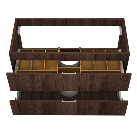 39 in. W x 20 in. H x 18 in. D Bath Vanity Set in Dark Brown with Vanity Top in White with White Basin and Mirror