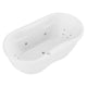 ANZZI Lori 71 in. Whirlpool and Air Bath Tub in White