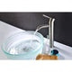 L-AZ040 - ANZZI Fann Single Hole Single-Handle Vessel Bathroom Faucet in Brushed Nickel