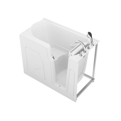 ANZZI Coupe Premier 53 - 60 in x 28 in. Right Drain Soaking Walk-in Tub in White