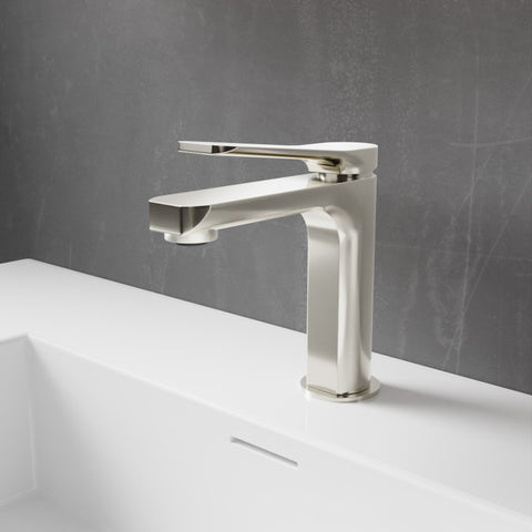 L-AZ900BN - ANZZI Single Handle Single Hole Bathroom Faucet With Pop-up Drain in Brushed Nickel