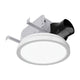 ANZZI Twilight Series 100 CFM Ceiling Mount Bathroom Exhaust Fan with Brilliant LED Light, Humidity Sensor, Night Light