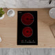 Twilight Collection 12-In. Electric Cooktop in Black Glass with Dual-Zone Control, Radiant Heating, and Ceramic Hobs