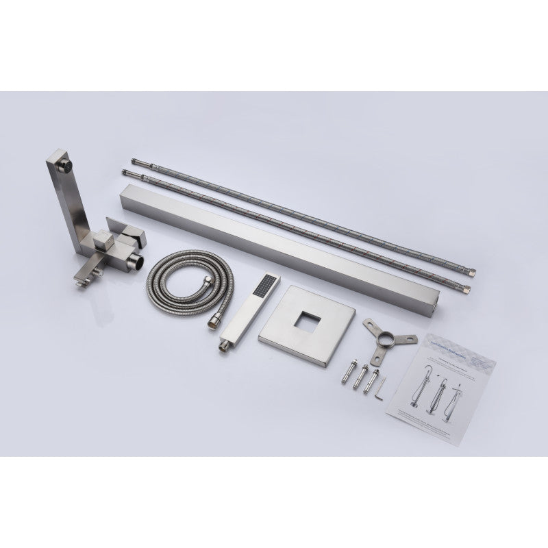 FS-AZ0037BN - ANZZI Khone 2-Handle Claw Foot Tub Faucet with Hand