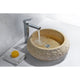 LS-AZ8172 - ANZZI Desert Ash Vessel Sink in Classic Cream Marble
