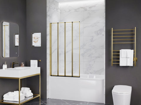 ANZZI 56-in. x 33-in. Accordion-Style Bathtub Shower Door