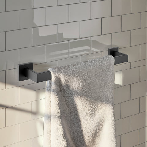ANZZI 5-Piece Matte Black Bathroom Accessories Set