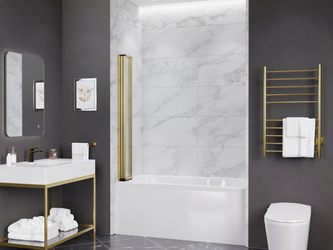 ANZZI 56-in. x 33-in. Accordion-Style Bathtub Shower Door