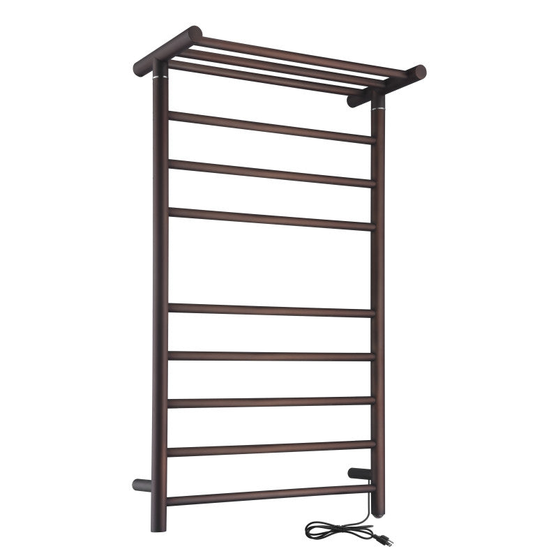 ANZZI Eve 8-Bar Stainless Steel Wall Mounted Electric Towel Warmer Rack