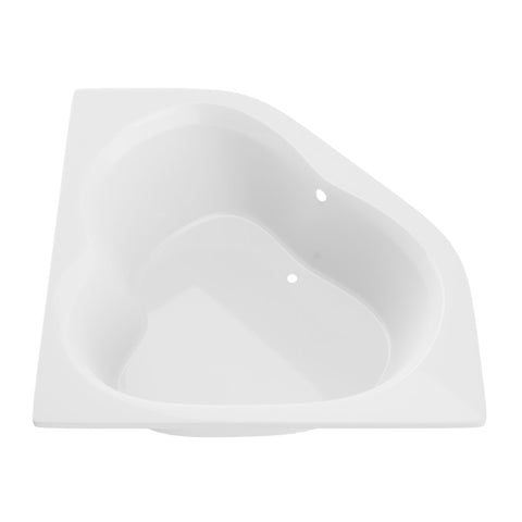 AZ6060CS - ANZZI Petra 5 ft. Acrylic Center Drain Corner Bathtub in White