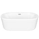 ANZZI Jetson Series 67" Air Jetted Freestanding Acrylic Bathtub in White