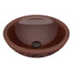 ANZZI Anchor 16 in. Handmade Vessel Sink in Polished Antique Copper with Floral Design Exterior