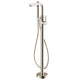 FS-AZ0026BN - ANZZI Sens Series 2-Handle Freestanding Claw Foot Tub Faucet with Hand Shower in Brushed Nickel