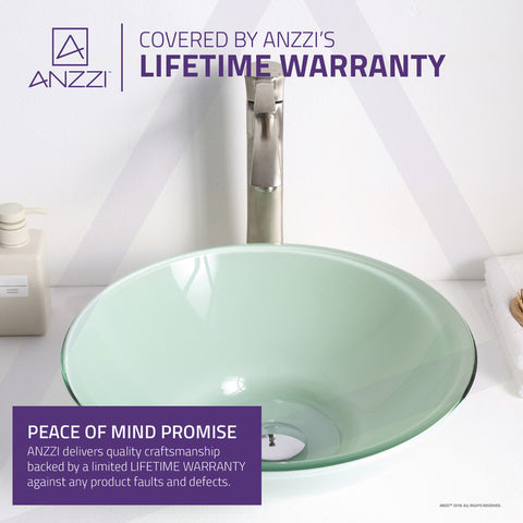 ANZZI Sonata Series Deco-Glass Vessel Sink in Lustrous Light Green