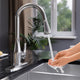 Sifo Hands Free Touchless 1-Handle Pull-Down Sprayer Kitchen Faucet with Motion Sense and Fan Sprayer