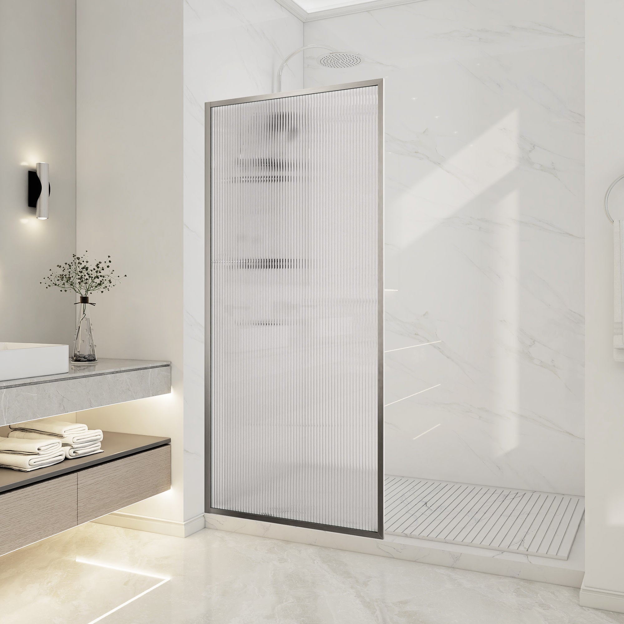 SD-AZ22-01PRX - ANZZI Welle 74 in. x 34 in. Framed Fixed Shower