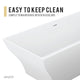 ANZZI Kayenge 5.9 ft. Solid Surface Center Drain Freestanding Bathtub in Matte White