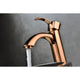 Harmony Series Single Hole Single-Handle Vessel Bathroom Faucet in Rose Gold